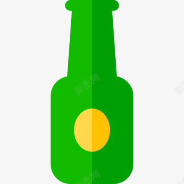 啤酒瓶烧烤36扁平图标图标