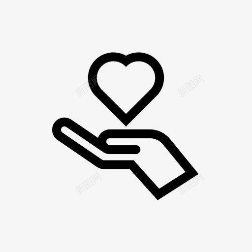 牵手心呵护健康图标svg_新图网 https://ixintu.com 健康 医疗 呵护 图标 手心 标线 样式 爱情 牵手