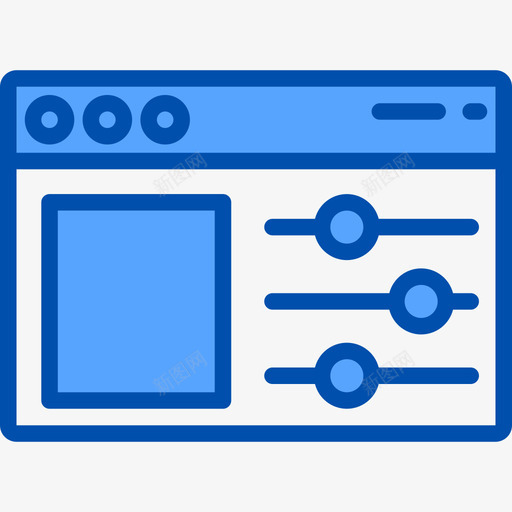 界面网页平面4蓝色图标svg_新图网 https://ixintu.com 界面 网页平面设计4 蓝色