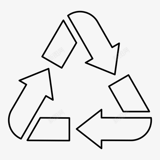 回收标志生态自然图标svg_新图网 https://ixintu.com 保护 回收标志 生态 纯净 自然