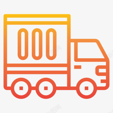 送货车物流配送11坡度图标图标