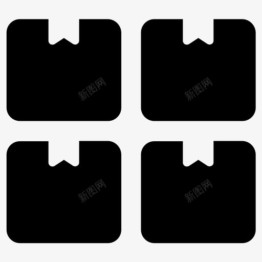 商品箱子货物图标svg_新图网 https://ixintu.com 产品 仓库 商品 箱子 货物