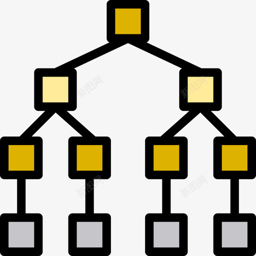流程图区块链26线性颜色图标svg_新图网 https://ixintu.com 区块 流程图 线性 颜色