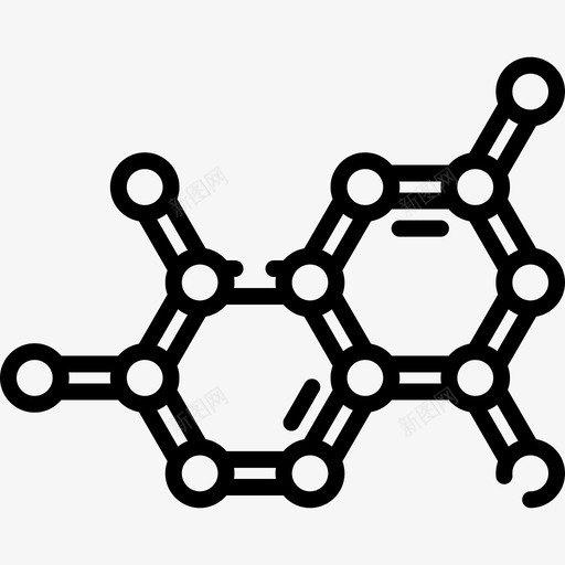 分子科学118线性图标svg_新图网 https://ixintu.com 分子 科学118 线性