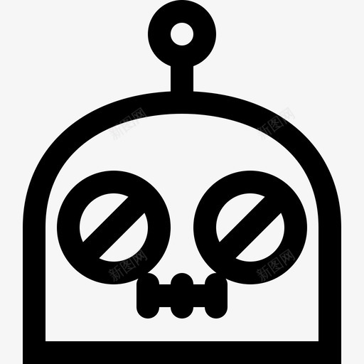 机器人表情符号沉默化身表情符号图标svg_新图网 https://ixintu.com 化身 机器人 沉默 符号 表情