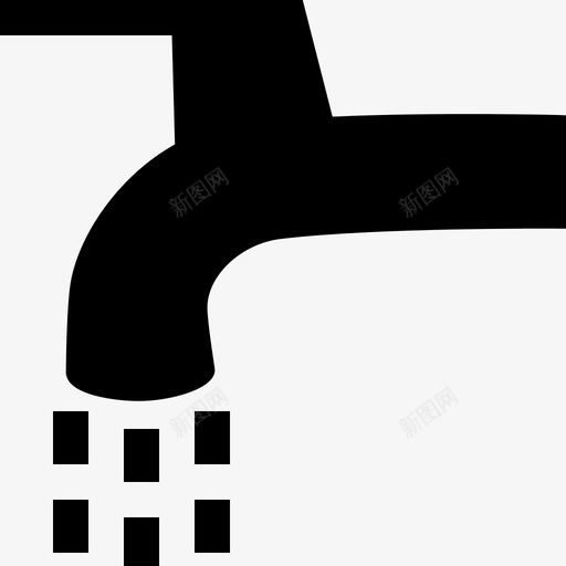 水龙头浴室水管图标svg_新图网 https://ixintu.com 12部 孕妇 水管 水龙头 洗衣机 浴室 黑色