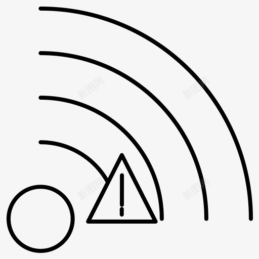 wifi错误internet图标svg_新图网 https://ixintu.com internet wifi wifi错误 网络和通信常规线路集130 错误