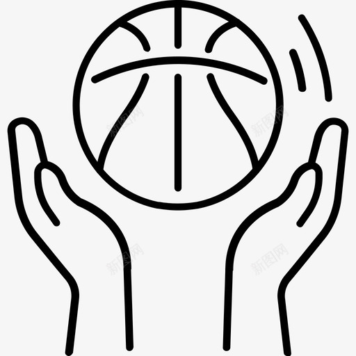 篮球比赛手图标svg_新图网 https://ixintu.com 比赛 篮球