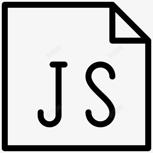 文档文件js图标svg_新图网 https://ixintu.com js 名称 常规 应用程序 文件 文档 编程 网站 行集