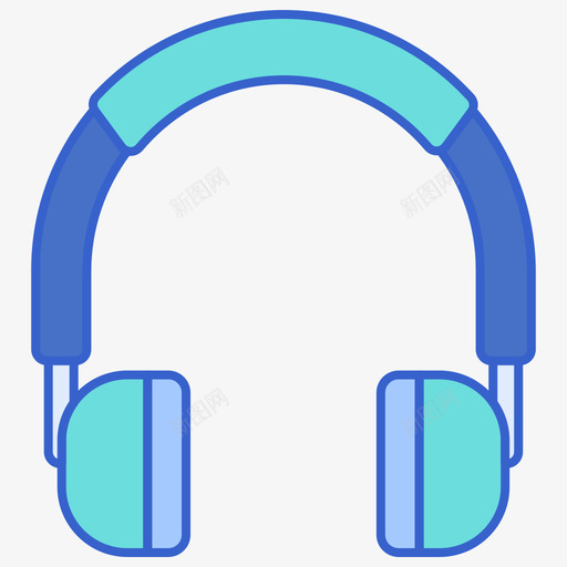 耳机返校100线性颜色图标svg_新图网 https://ixintu.com 线性 耳机 返校 颜色