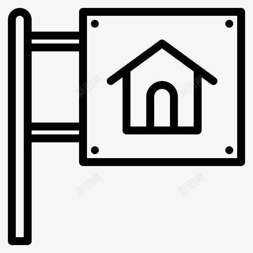 董事会折扣住房图标svg_新图网 https://ixintu.com 住房 房地产 房屋 折扣 董事会 销售