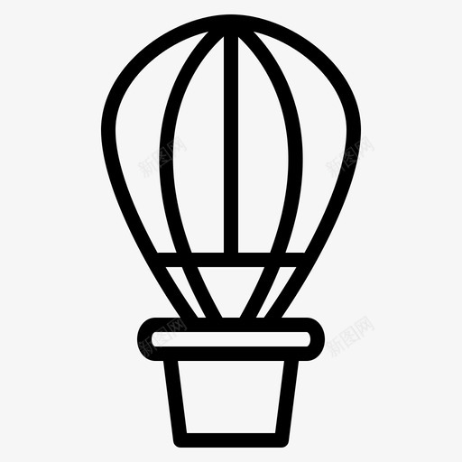 热气球飞行降落伞图标svg_新图网 https://ixintu.com 图标 旅游 旅游图 热气球 设置 降落伞 飞行