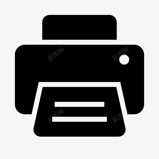 打印机传真纸张图标svg_新图网 https://ixintu.com 传真 打印 打印机 纸张