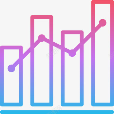 生长图表5梯度图标图标