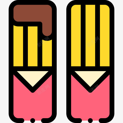 Churros甜点和糖果6线性颜色图标svg_新图网 https://ixintu.com Churros 甜点和糖果6 线性颜色