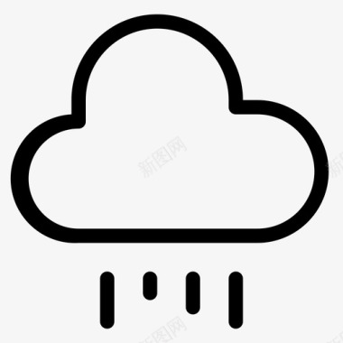 云雨预报降雨图标图标