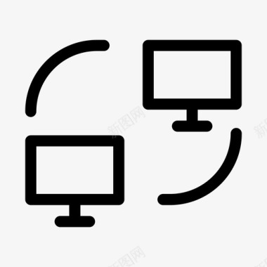 服务器连接协作合作图标图标