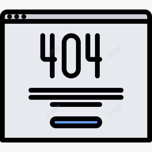 404错误网站6颜色图标svg_新图网 https://ixintu.com 网站 错误 颜色