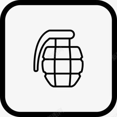 手榴弹军队炸弹图标图标