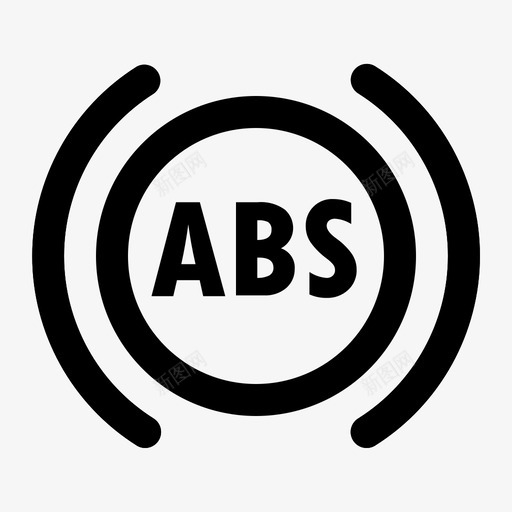 abs警告灯制动系统指示灯图标svg_新图网 https://ixintu.com abs 仪表板 制动系统 指示灯 汽车 警告 防抱