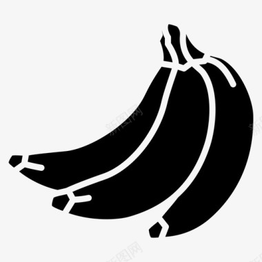 香蕉食物水果和蔬菜图标图标
