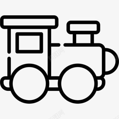火车婴儿玩具2直线型图标图标