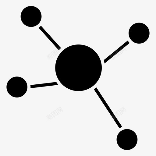 分子科学黑暗图标svg_新图网 https://ixintu.com 分子 科学 黑暗