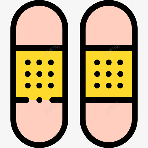 绷带药物23线性颜色图标svg_新图网 https://ixintu.com 线性颜色 绷带 药物23