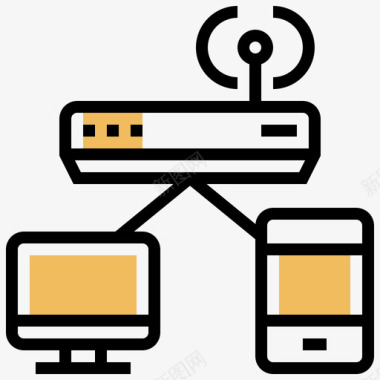 网络计算机技术10黄影图标图标