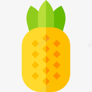 菠萝夏季减价1平淡图标图标
