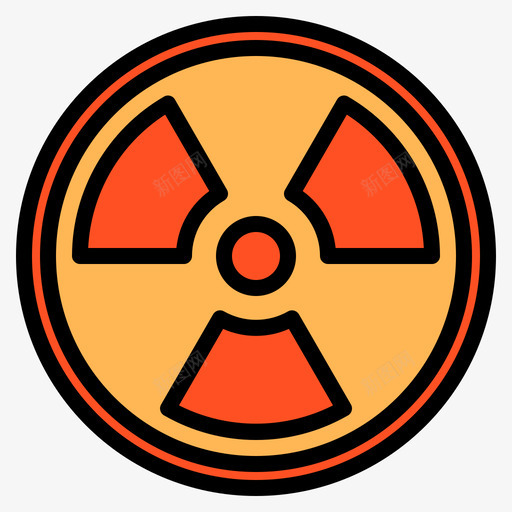 放射性化学35线性颜色图标svg_新图网 https://ixintu.com 化学 放射性 线性 颜色