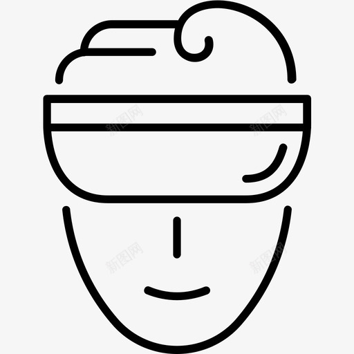 虚拟现实头盔玩家图标svg_新图网 https://ixintu.com 头盔 玩家 虚拟现实