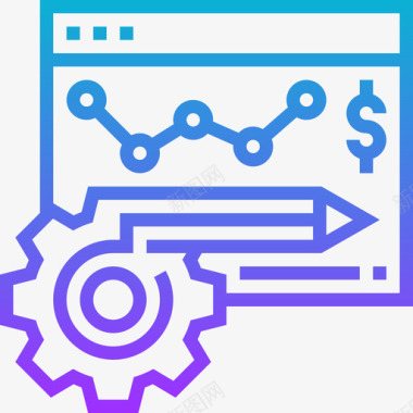 分析会计15梯度图标图标
