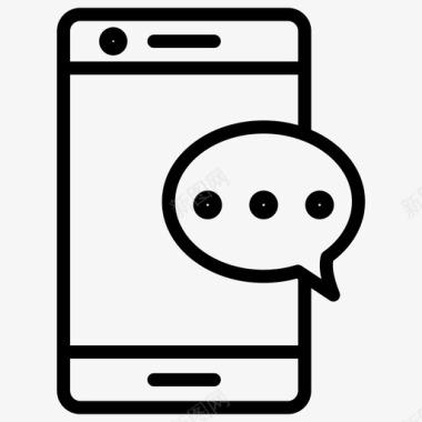 手机聊天室短信图标图标
