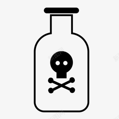 危险瓶子化学品图标图标