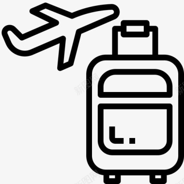 旅游度假机场飞机图标图标