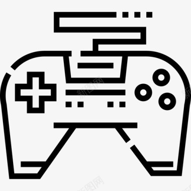 Gamepad游戏72线性图标图标