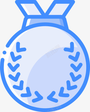 奖章奖励31蓝色图标图标