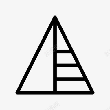 金字塔埃及31直线图标图标