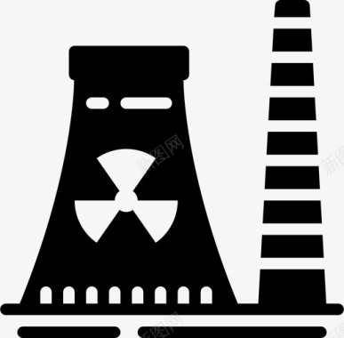 俄罗斯核电站25号填充图标图标