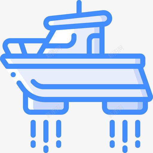 船未来运输蓝色图标svg_新图网 https://ixintu.com 未来 蓝色 运输