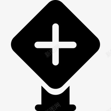 十字路口信号和禁令2填充图标图标