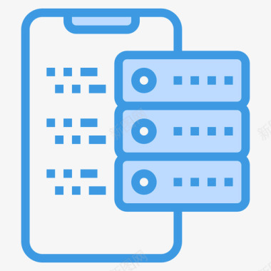 存储移动技术10蓝色图标图标