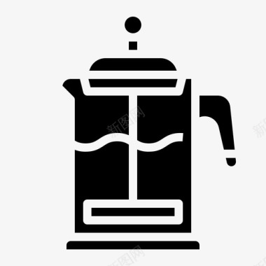 法式咖啡80加满图标图标