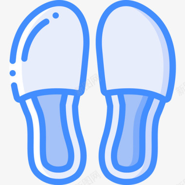 拖鞋旅行配件3蓝色图标图标
