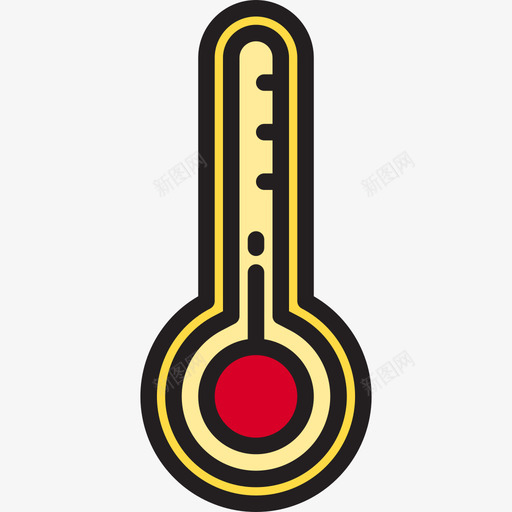 温度计能源生态学3线性颜色图标svg_新图网 https://ixintu.com 温度计 生态学 线性 能源 颜色