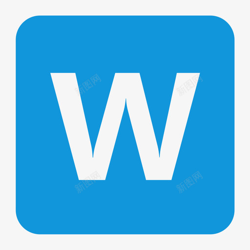 文件类型单色-wordsvg_新图网 https://ixintu.com 文件类型单色-word