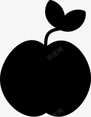 水果苹果健康图标图标