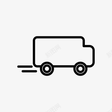 物流配送箱包业务运输图标图标