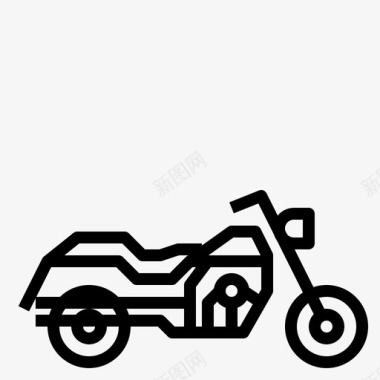 大自行车直升机摩托车图标图标